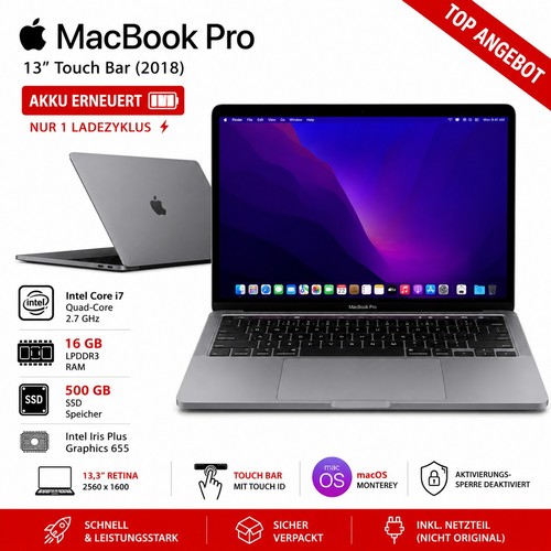 Apple macbook pro a1989 i7 - a1989,